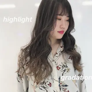 ロング カラー 相川 愛実のヘアスタイル