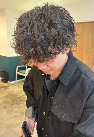 ショート パーマ メンズ ジュリ@junks __juriのヘアスタイル