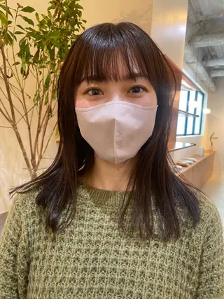 ミディアム カラー 砂原 ひよりのヘアスタイル