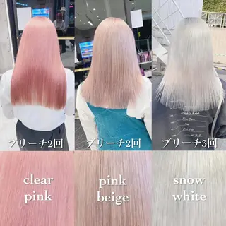 ロング カラー ヘアアレンジ TAKUMAブリーチ /切りっぱなし🪽のヘアスタイル