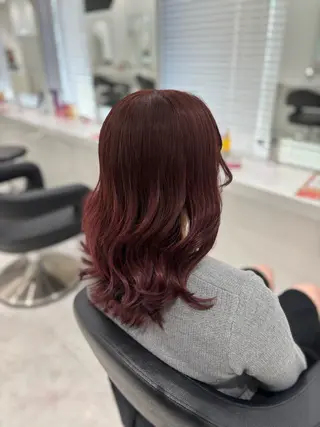 ロング カラー 流行りの透明感カラー ×縮毛矯正🤍ユウのヘアスタイル