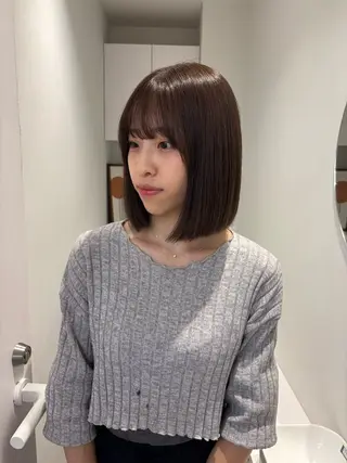 ショート リン🔔ボブ cut 柔らかベージュ🤎のヘアスタイル