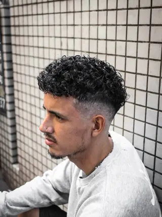 ショート カラー パーマ メンズ 💈men's💈 satoru中目黒のヘアスタイル