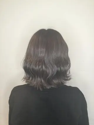 ミディアム カラー ヘアアレンジ 🌿‬ ܸAir 透明感🌱西村知佳のヘアスタイル