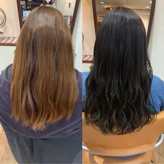 ロング カラー サプリームヘア 飯田みち瑠のヘアスタイル
