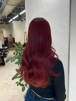 ロング カラー suzuna/暖色 カラー💞/スパのヘアスタイル
