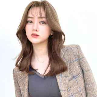 セミロング 韓国くびれレイヤー 🇰🇷はづきのヘアスタイル