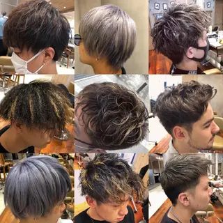 カラー パーマ メンズ 髪質改善⭐️ 桜場のヘアスタイル