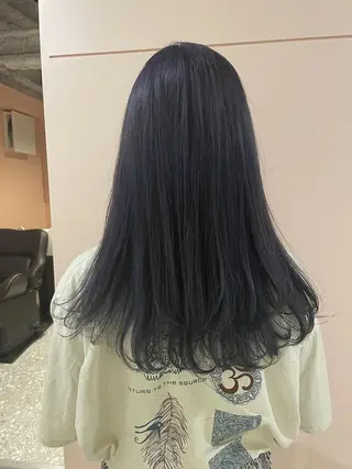 ミディアム カラー パーマ CEINE【セーヌ】 三軒茶屋のヘアスタイル