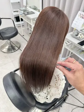 ロング カラー 縮毛矯正×髪質改善 店長　DAITOのヘアスタイル