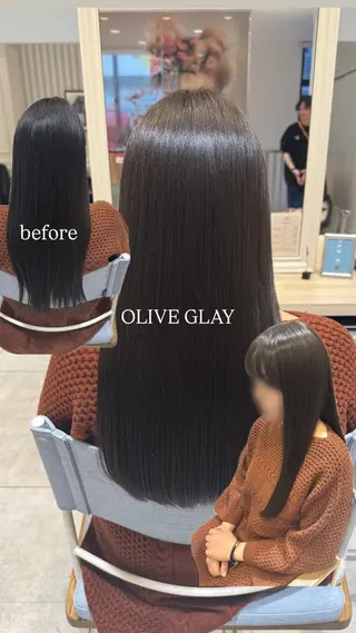 ロング カラー レイヤーカット Y2K/𝓡𝓲𝓷のヘアスタイル
