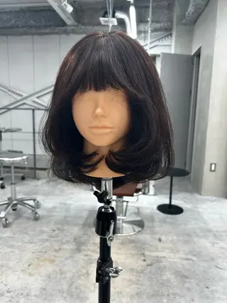 ミディアム ゆほこ クリーミーcolorのヘアスタイル