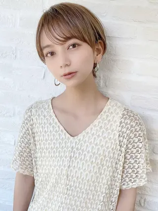 ショート 前地 麻衣のヘアスタイル
