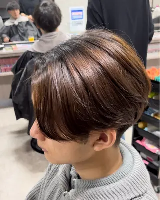 ショート カラー パーマ メンズ メンズ特化 👑YUTAのヘアスタイル