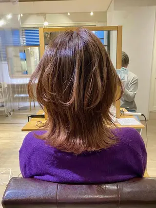 ミディアム カラー 前田 裕介のヘアスタイル