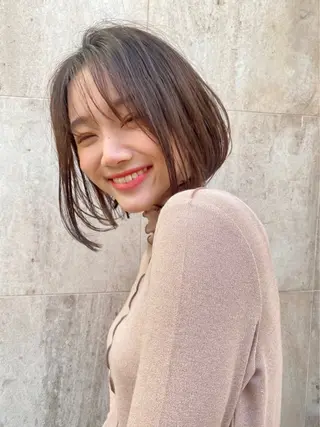 ミディアム カラー パーマ ヘアアレンジ ✂️ボブ/レイヤー /艶カラー🌷喜美花のヘアスタイル