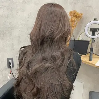ロング カラー エクステ・レイヤ ーカット松下宗翔のヘアスタイル