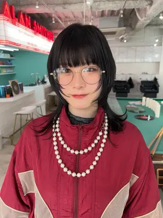 ミディアム 💥ウルフカット デザインあんな💥のヘアスタイル