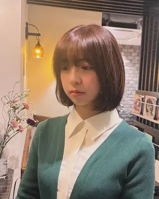 ミディアム 自由が丘/駅近/艶髪 /骨格補正/土屋優希のヘアスタイル