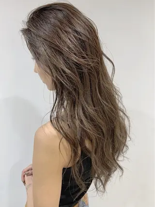 セミロング カラー ヘアアレンジ WATARU🔥／ 外国人風ハイライトのヘアスタイル