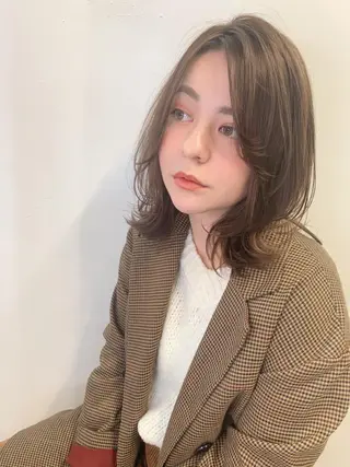 ミディアム カラー 髪質改善☆ 縮毛矯正miyuのヘアスタイル