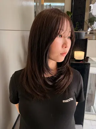 ミディアム 渡辺奎斗/ ボブ レイヤーカットのヘアスタイル