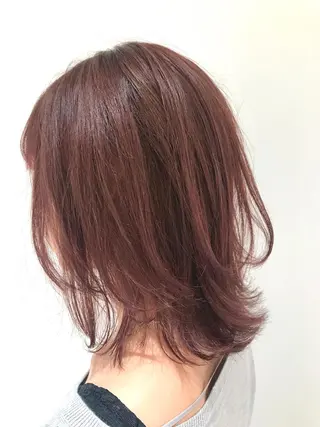 ミディアム カラー 加藤 憂のヘアスタイル