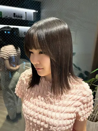 ミディアム 山中 あるのヘアスタイル