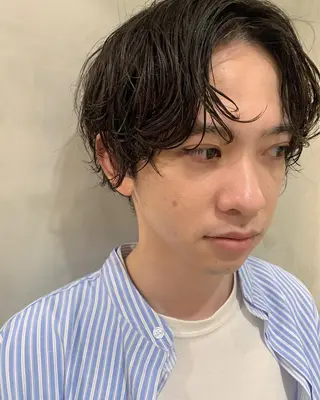 ショート パーマ メンズ 優作 〜圧倒的信頼〜のヘアスタイル