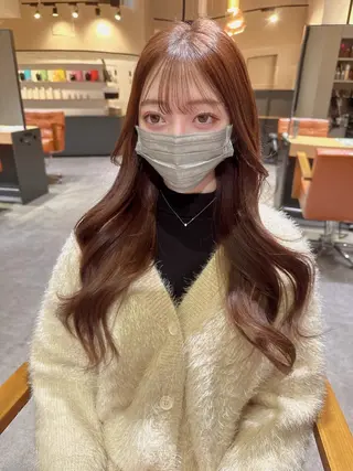 ロング カラー 平尾 樹里のヘアスタイル