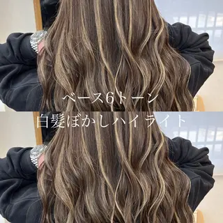 ロング issy/ハイライト ハイトーン／レイヤーのヘアスタイル