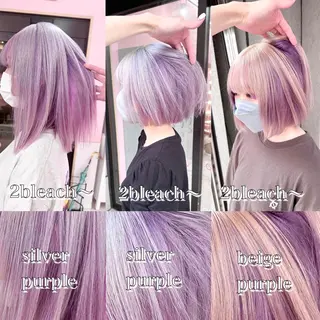 ミディアム カラー ❄️💛エクステ ブリーチ❄️yukiのヘアスタイル