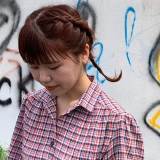 ミディアム カラー ヘアアレンジ コウノス マサコのヘアスタイル