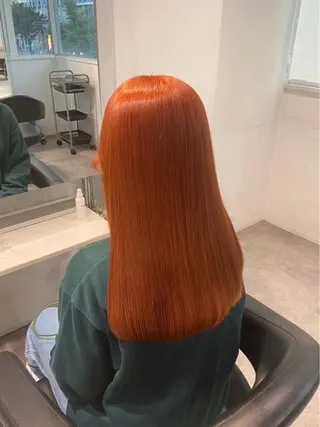 セミロング カラー ABE HARUNEのヘアスタイル