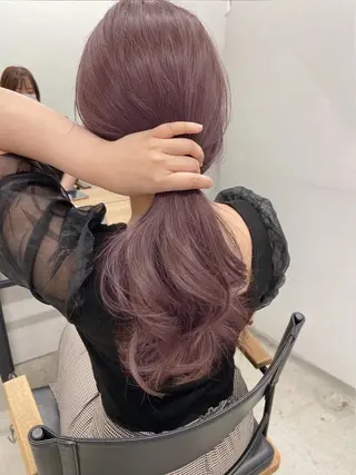 ロング ナガイ アヤのヘアスタイル