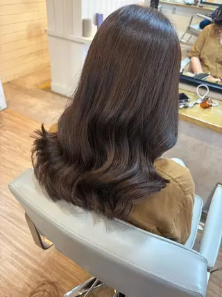 セミロング 韓国ヘアー🇰🇷 MIWAのヘアスタイル