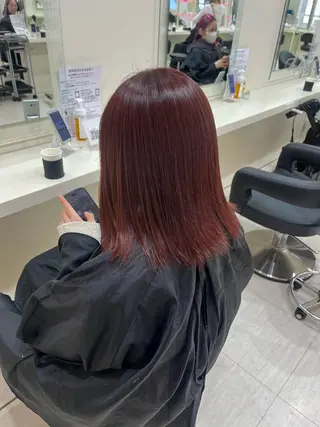 ミディアム カラー 大人上品ベージュ 🎀HARUNAのヘアスタイル