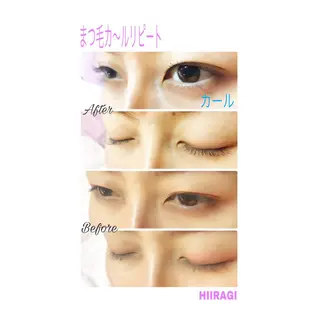 マツエク・マツパ 美容室 HIIRAGIのマツエク・マツパデザイン