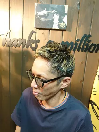 メンズ カラー 岡林 選のヘアスタイル