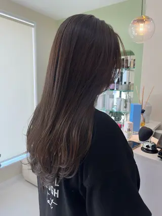 ロング カラー 中村 佳歩のヘアスタイル