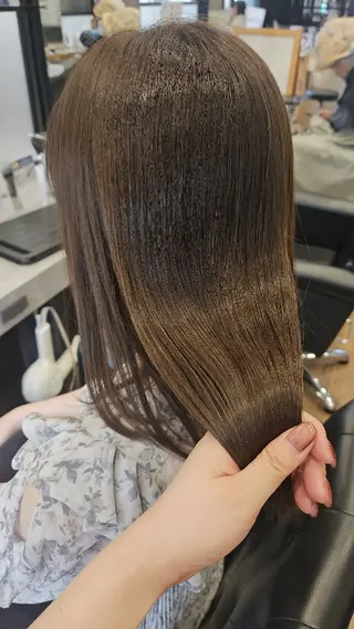 ロング カラー 関口 友菜のヘアスタイル