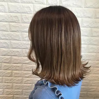 ミディアム 烏丸韓国ヘア🇰🇷 ayaka🎀のヘアスタイル