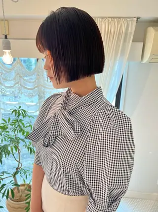 ミディアム ブリーチカラー🎀 韓国風/寺門美優のヘアスタイル