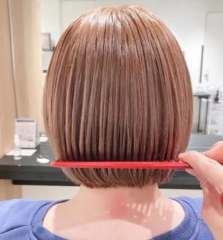 ショート カラー スキバサミを使わない カット🌼唯🌼のヘアスタイル