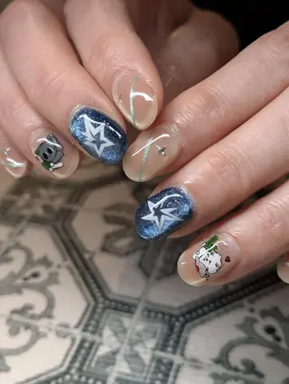 ネイル imaichise 🧡💜推しネイルのネイルデザイン