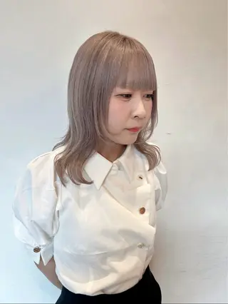 ミディアム ゆうき あすかのヘアスタイル