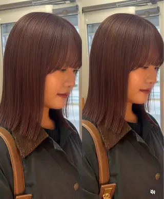 カラー 柔らかいオリーブ🍃 カラーNatsumiのヘアスタイル