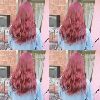 ロング カラー ヘアアレンジ TAKUMAブリーチ /切りっぱなし🪽のヘアスタイル