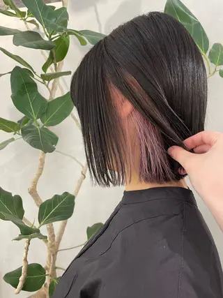 ショート カラー Hatsune 🐯レイヤーカットのヘアスタイル