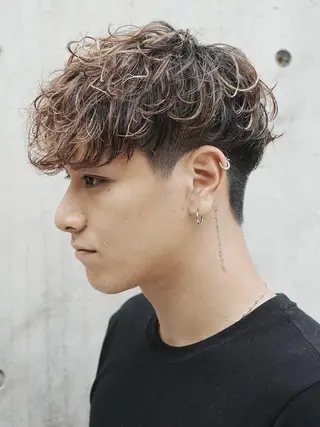 ショート カラー パーマ メンズ 似合わせカット /fifth富樫倭のヘアスタイル